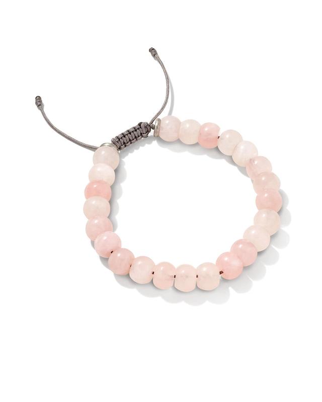 Kendra Scott Cade Oxidized Sterling Silver Beaded Bracelet in Rose | Quartz
