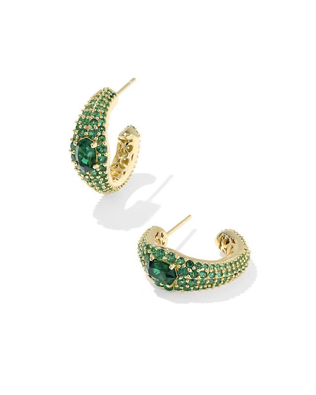 Kendra Scott Bella Gold Hoop Earrings | Crystal