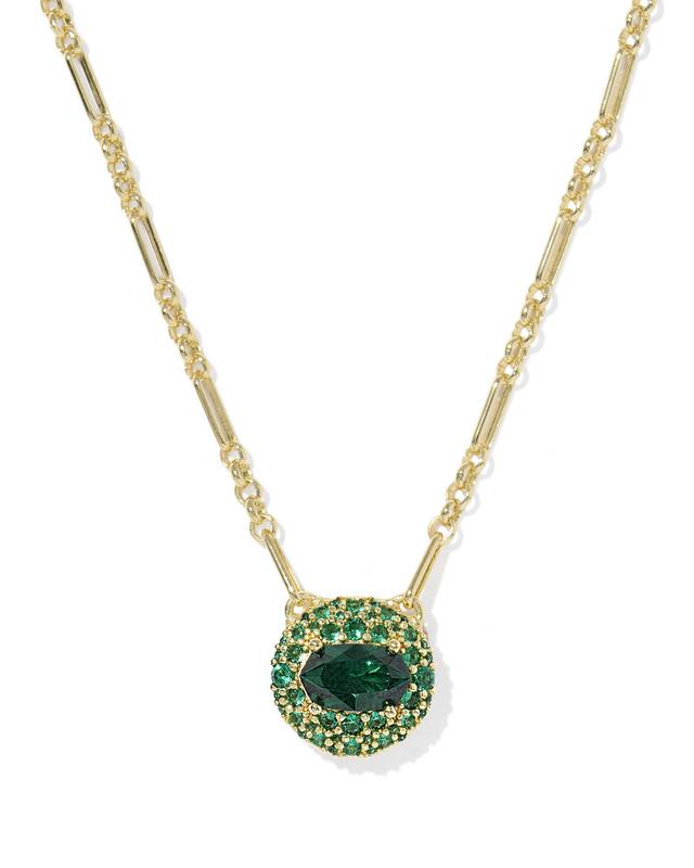 Kendra Scott Bella Gold Short Pendant Necklace | Crystal