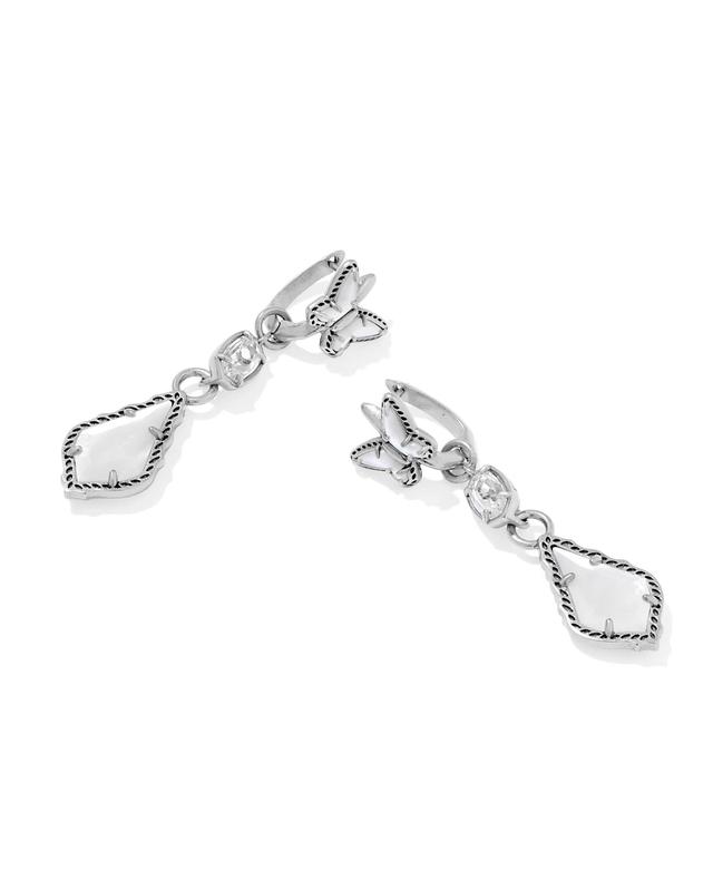 Dolly Parton x Kendra Scott Butterfly Vintage Silver Convertible Drop Earrings | Mix