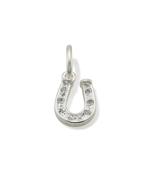 Kendra Scott Small Horseshoe Charm in Sterling Silver | Metal