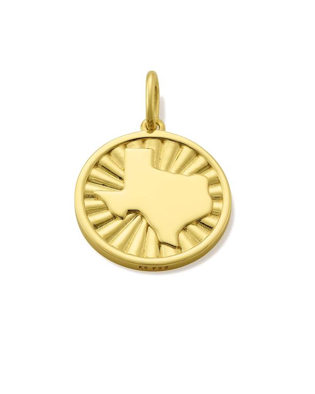 Kendra Scott Texas Coin Charm in 18k Gold Vermeil | Metal