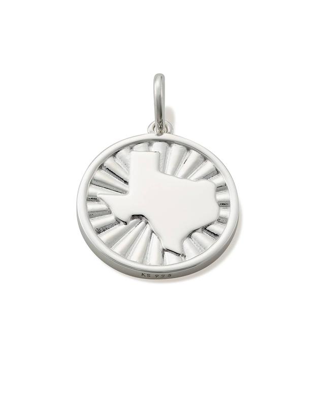 Kendra Scott Texas Coin Charm in Sterling Silver | Metal