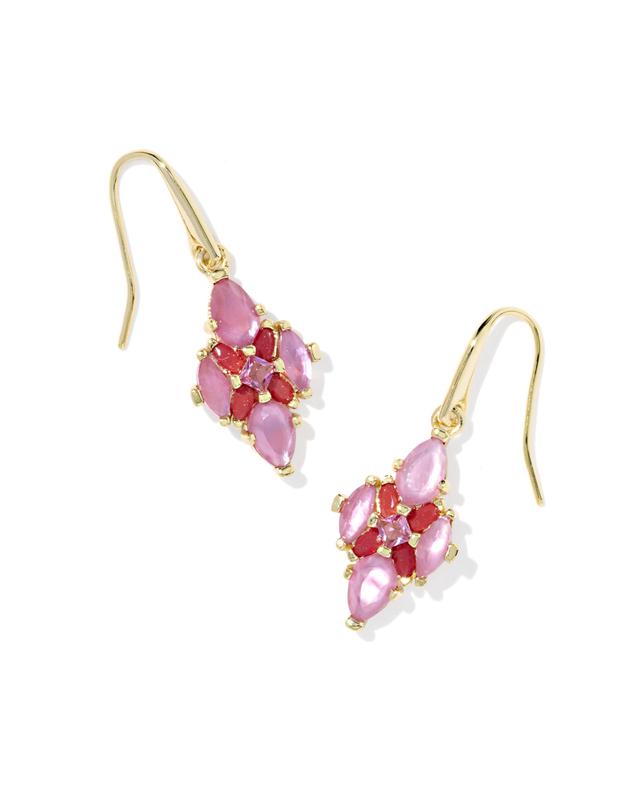 Kendra Scott Abbie Gold Crystal Drop Earrings | Mix