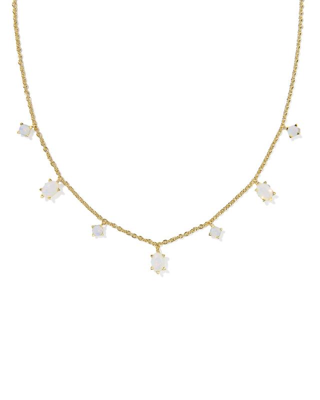 Kendra Scott Cailin October Delicate Strand Necklace | Crystal