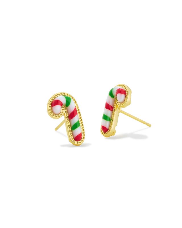 Kendra Scott Candy Cane Gold Stud Earrings | Mix