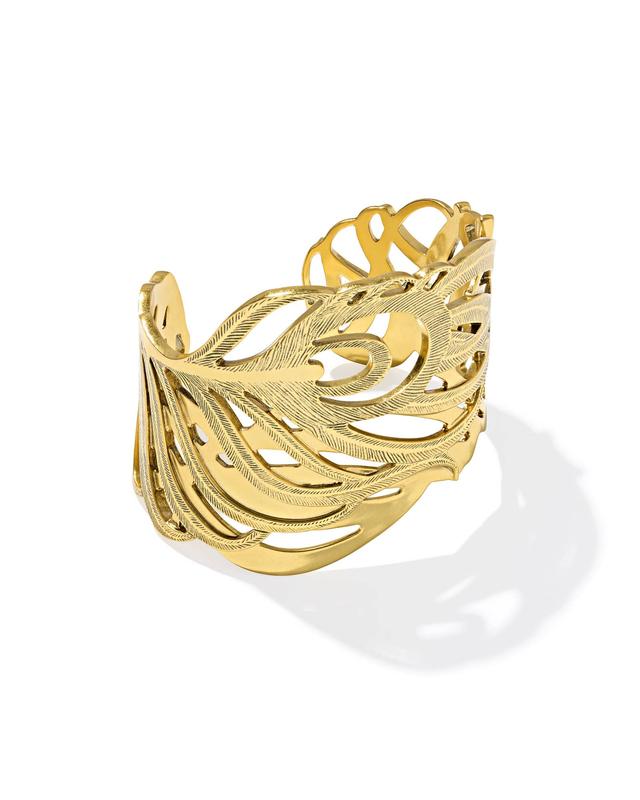 Kendra Scott Karina Vintage Gold Cuff Bracelet | Metal