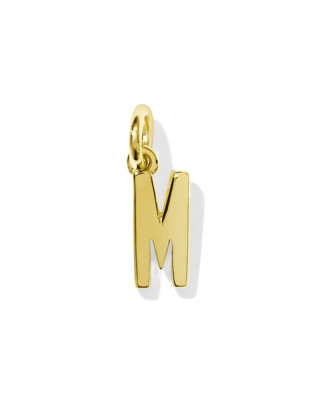 Kendra Scott Letter M 18k Gold Vermeil Charm | Metal