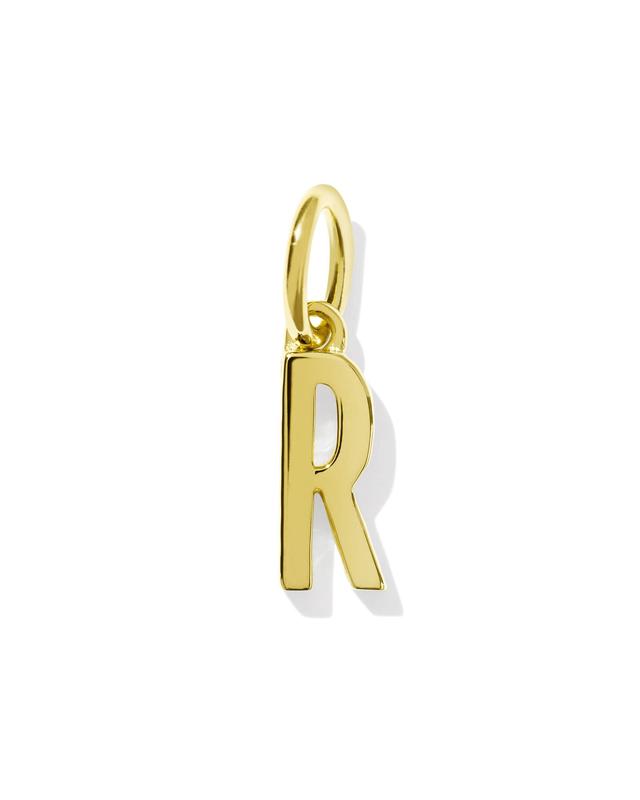 Kendra Scott Letter R 18k Gold Vermeil Charm | Metal