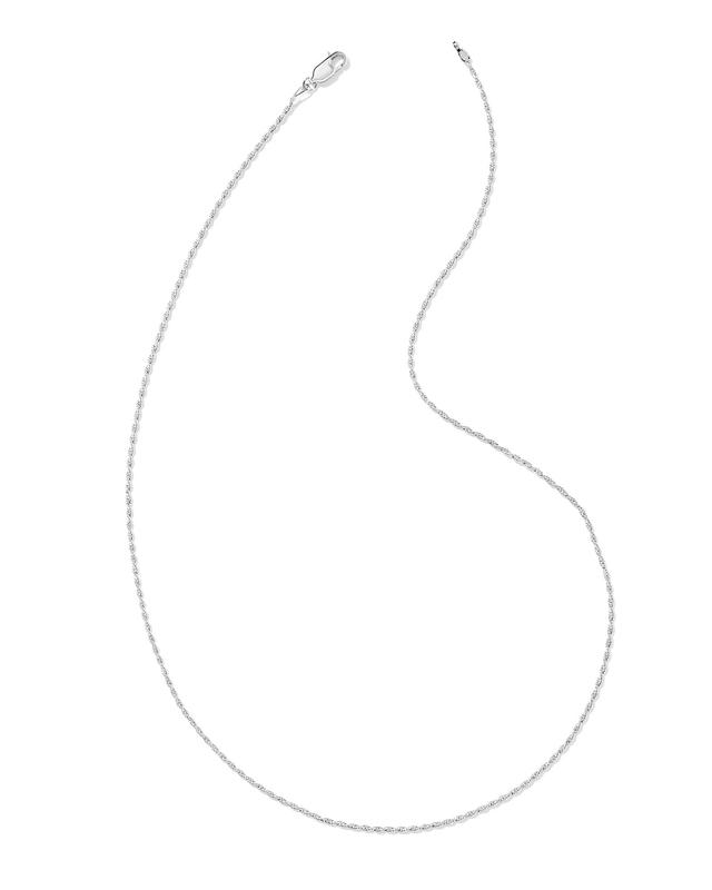 Kendra Scott Twisted Link Sterling Silver Chain Necklace | Metal