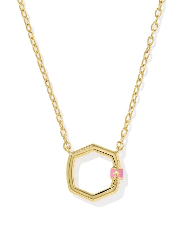 Kendra Scott Davie 18k Gold Vermeil Pendant Necklace | Enamel