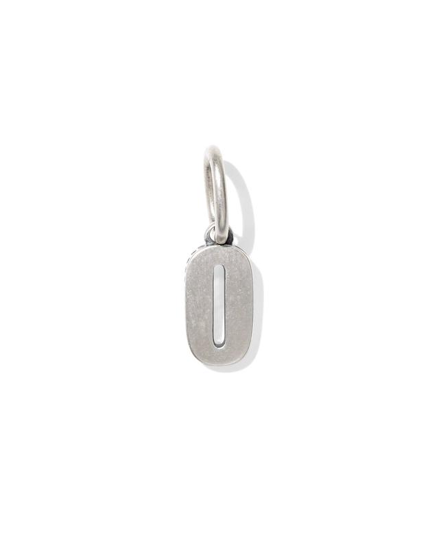 Kendra Scott Large Number 0 Oxidized Sterling Silver Charm | Metal