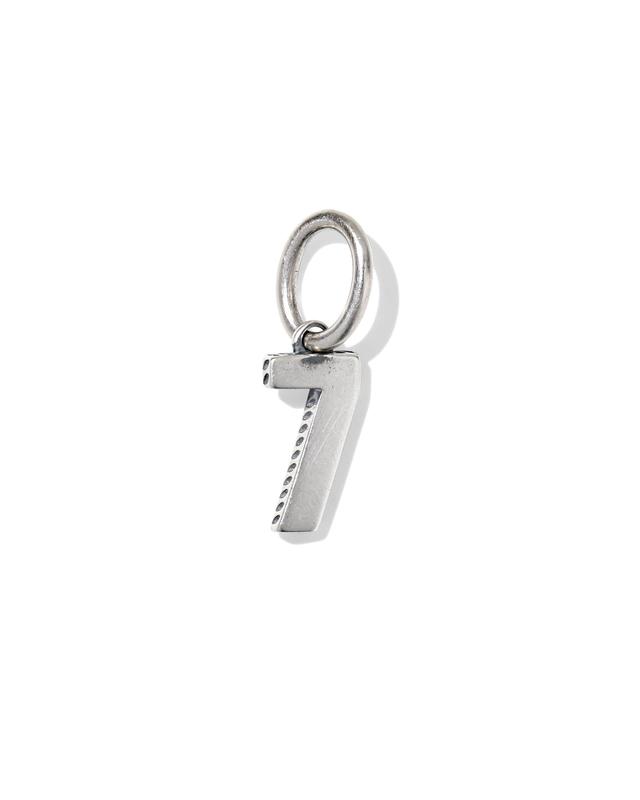 Kendra Scott Large Number 7 Oxidized Sterling Silver Charm | Metal