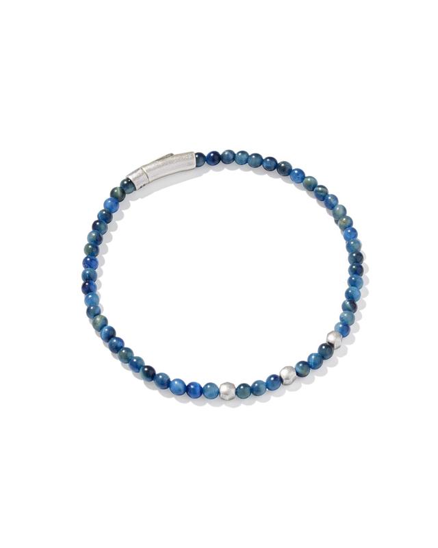 Kendra Scott Otto Oxidized Sterling Silver Beaded Bracelet | Tigers Eye/Metal