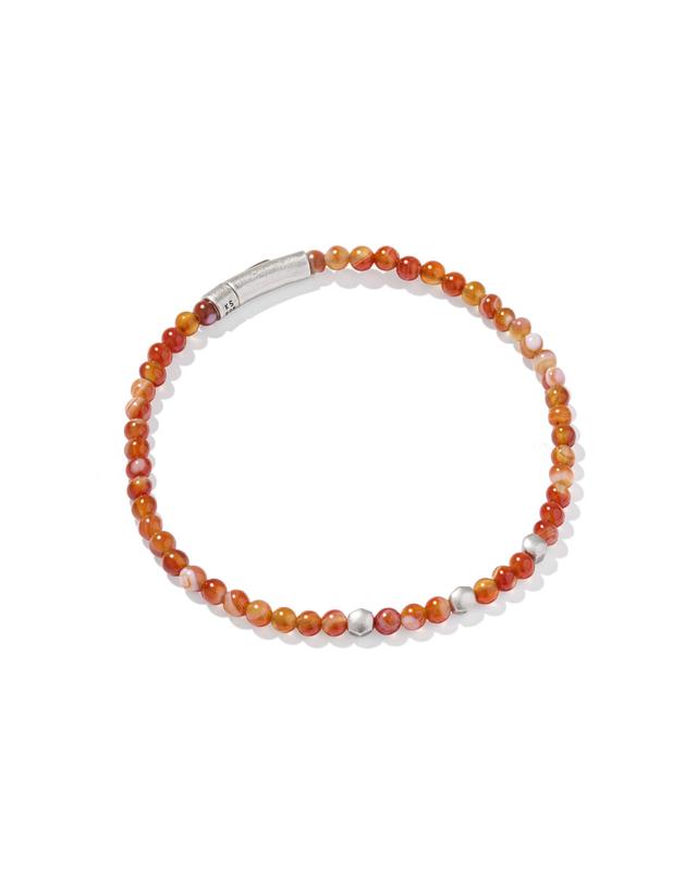 Kendra Scott Otto Oxidized Sterling Silver Beaded Bracelet | Agate/Metal