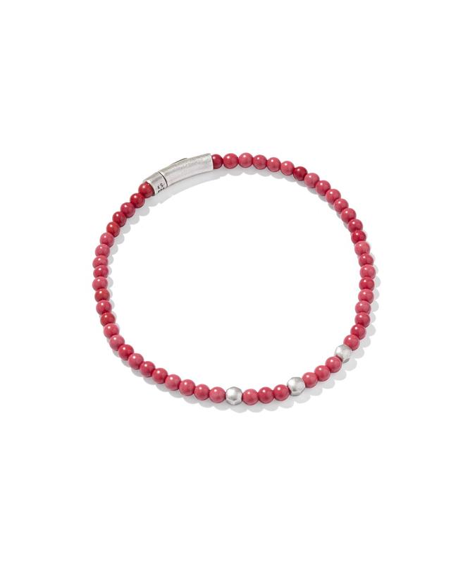 Kendra Scott Otto Oxidized Sterling Silver Beaded Bracelet | Magnesite/Metal