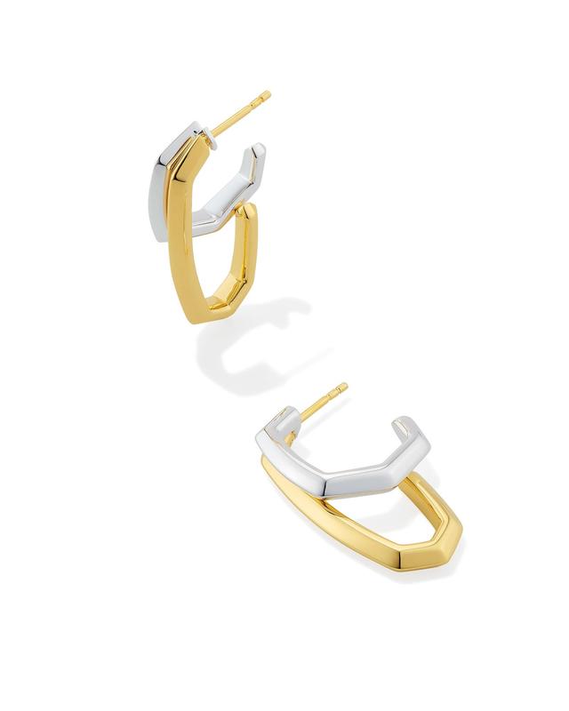 Kendra Scott Davie and Danielle Mixed Convertible Hoop Earrings | Metal
