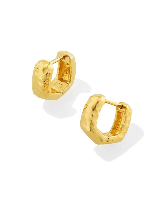 Kendra Scott Davie 18k Gold Vermeil Huggie Earrings | Metal
