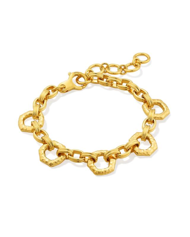 Kendra Scott Davie 18k Gold Vermeil Open Frame Chain Bracelet | Metal