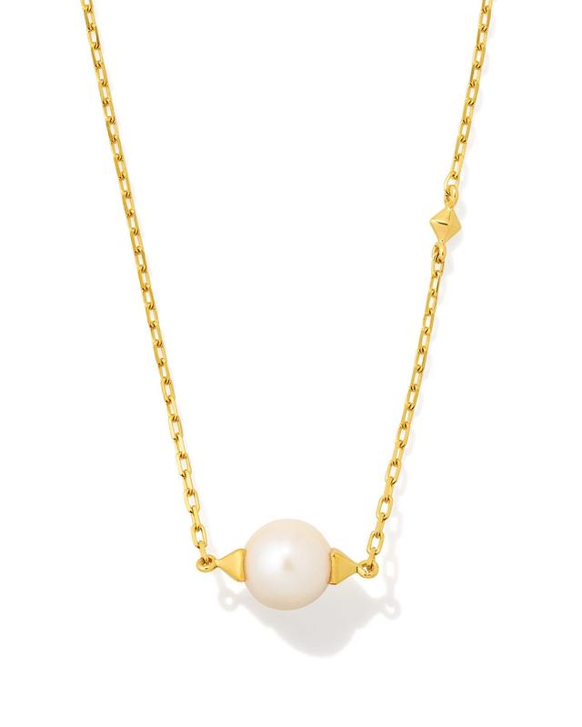 Kendra Scott Emmaline 18k Gold Vermeil Pendant Necklace in Freshwater Cultured | Pearl