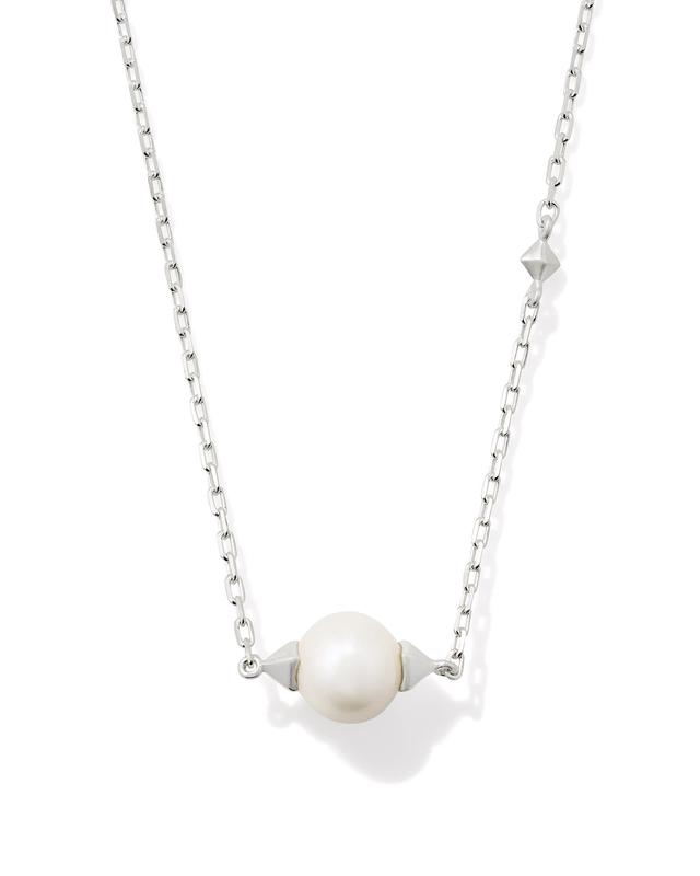 Kendra Scott Emmaline Sterling Silver Pendant Necklace in Freshwater Cultured | Pearl