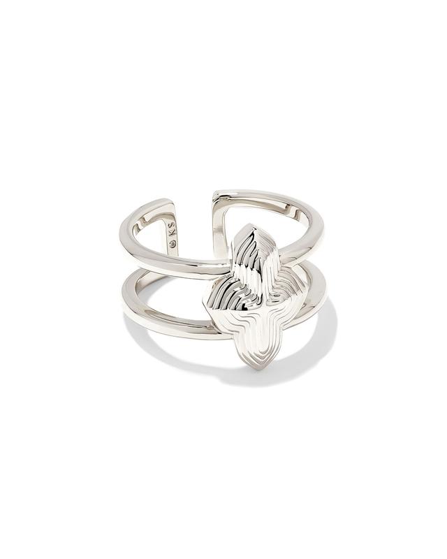Kendra Scott Abbie Double Band Ring in Silver | Metal | Size 5