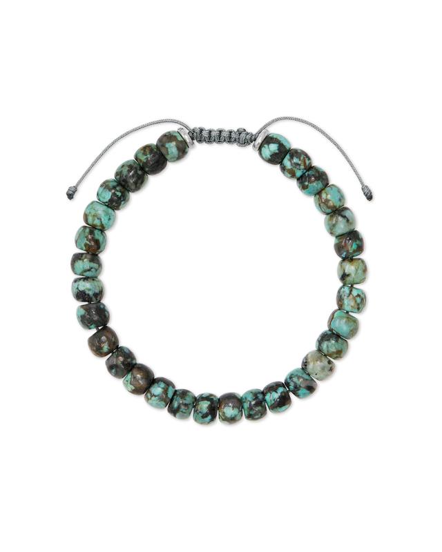Kendra Scott Cade Oxidized Sterling Silver Corded Bracelet in Turquoise | Jasper