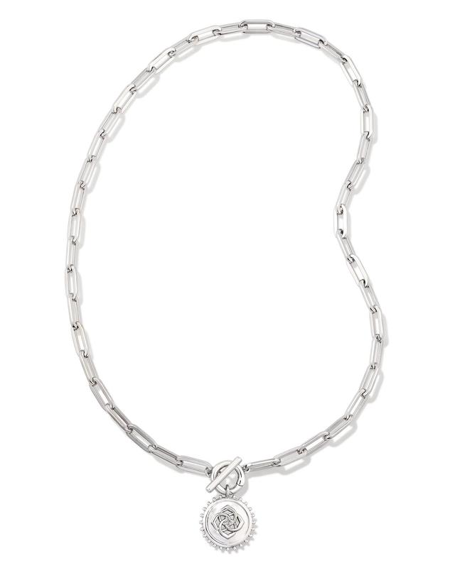 Kendra Scott Brielle Convertible Medallion Chain Necklace in Silver | Metal
