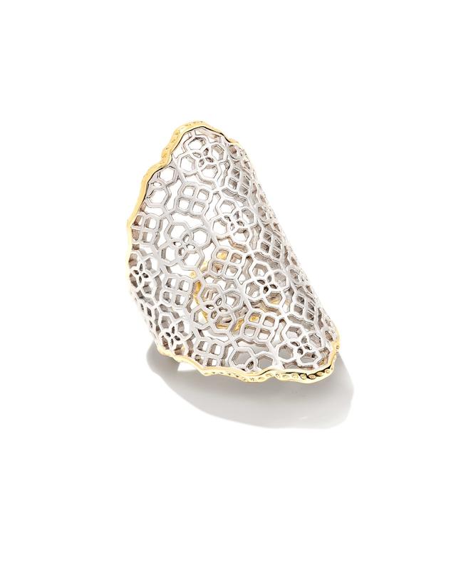 Kendra Scott Boone Small Cocktail Ring in Mixed | Metal | Size Medium/Large