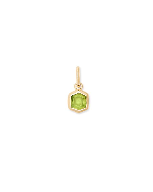 Kendra Scott Davie 18k Gold Vermeil Charm in | Peridot
