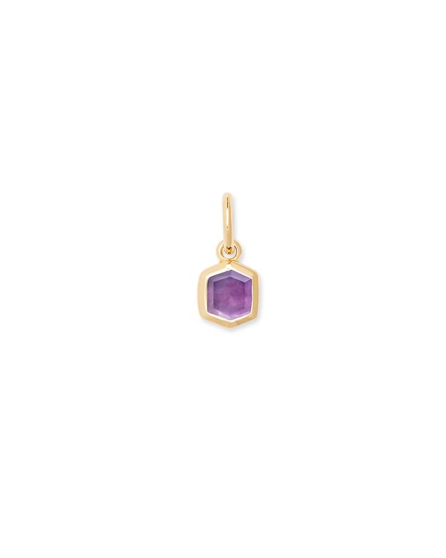 Kendra Scott Davie 18k Gold Vermeil Charm in | Amethyst