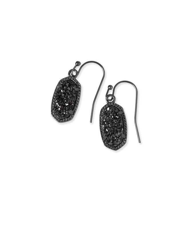 Kendra Scott Lee Gunmetal Drop Earrings in Black | Drusy