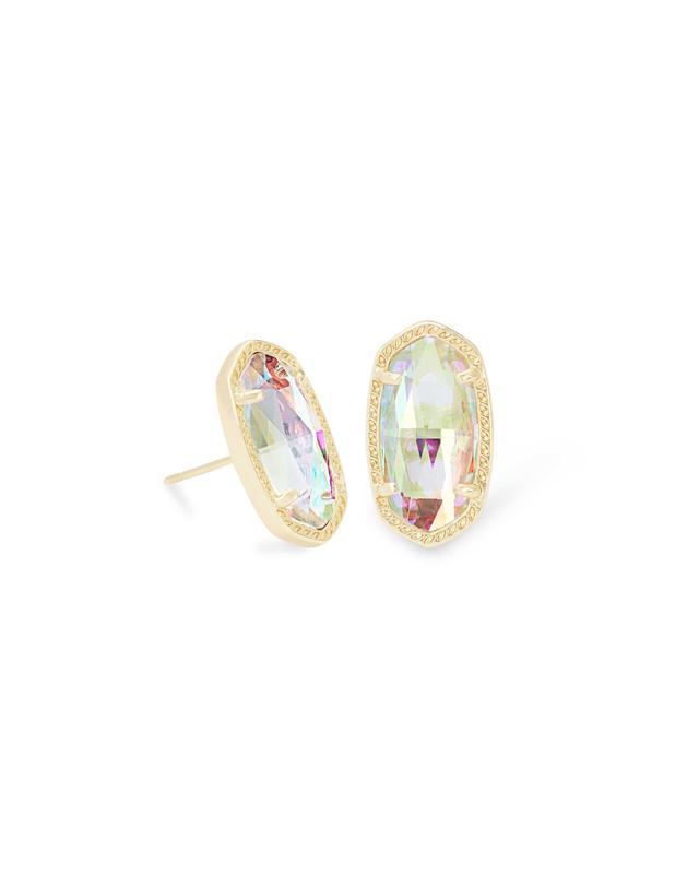 Kendra Scott Ellie Gold Stud Earrings in | Dichroic Glass