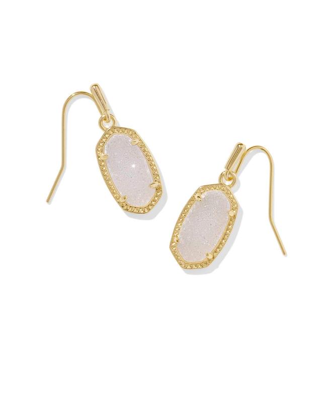 Kendra Scott Lee Gold Drop Earrings in Iridescent | Drusy