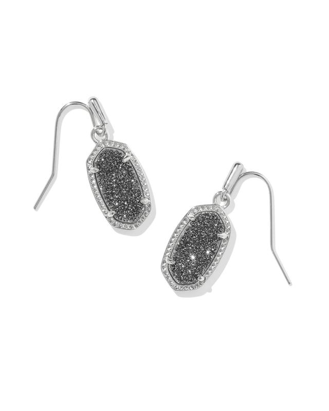 Kendra Scott Lee Silver Drop Earrings in Platinum | Drusy