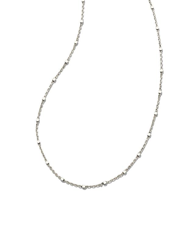 Kendra Scott 18 Inch Single Satellite Chain Necklace in Sterling Silver | Metal