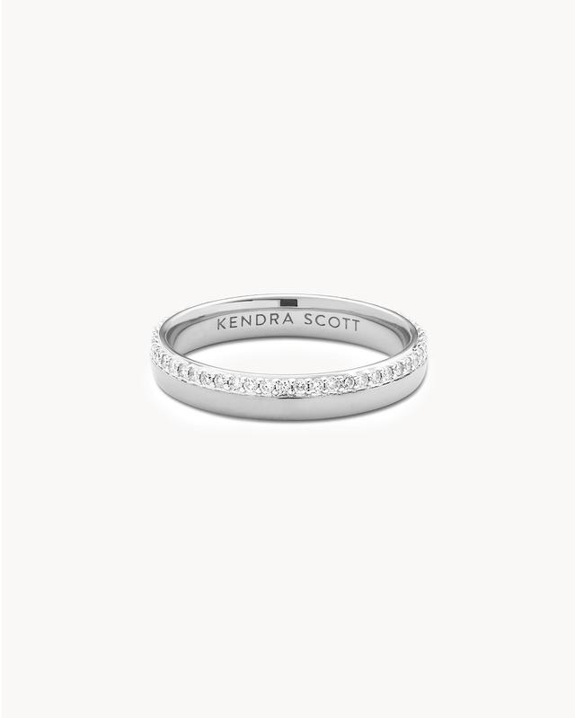 Kendra Scott 0.31 ct Whitney 14k White Gold Band Ring in White Diamond | Diamonds | Size 7