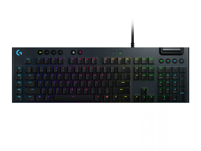 Logitech G815 LIGHTSYNC RGB Mechanical Gaming Keyboard, Linear in Black