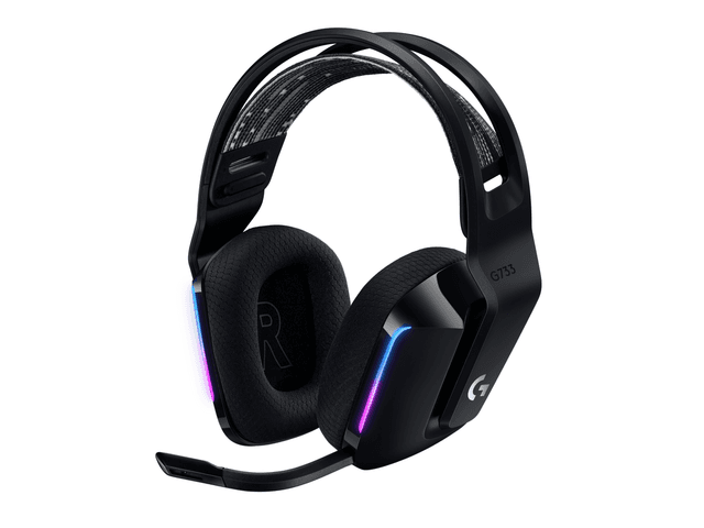 Logitech G733 Ultra-Lightweight, Wireless Gaming Headset in Black