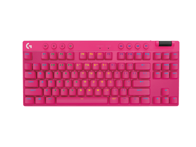 Logitech G PRO X TKL Wireless Gaming Keyboard in Magenta