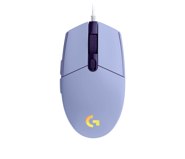 Logitech G203 LIGHTSYNC RGB 6 Button Gaming Mouse in Lilac