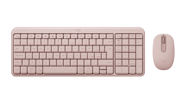 Logitech MK250 Bluetooth® Compact Keyboard Mouse Combo in Rose