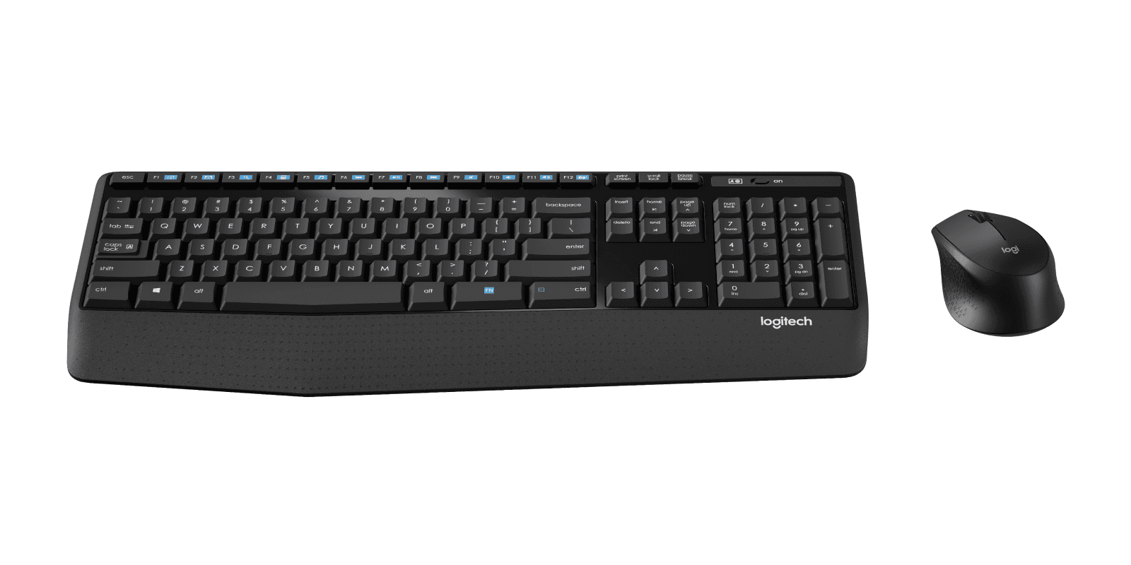 Logitech MK345 Comfort Wireless Keyboard and Mouse Combo in Black