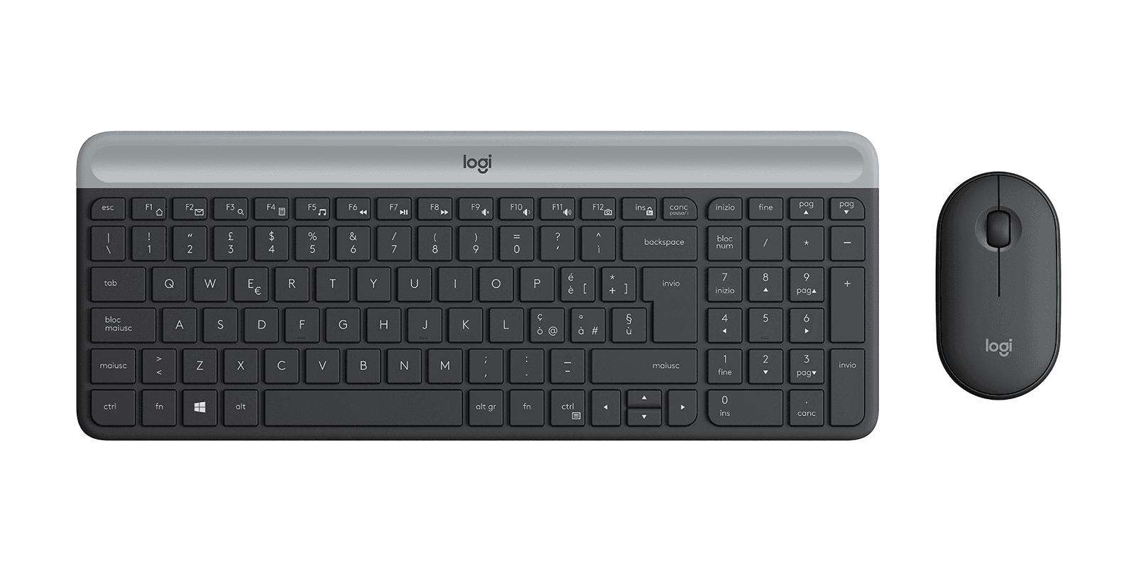 Logitech MK470 Slim Wireless Keyboard and Mouse Combo in Graphite