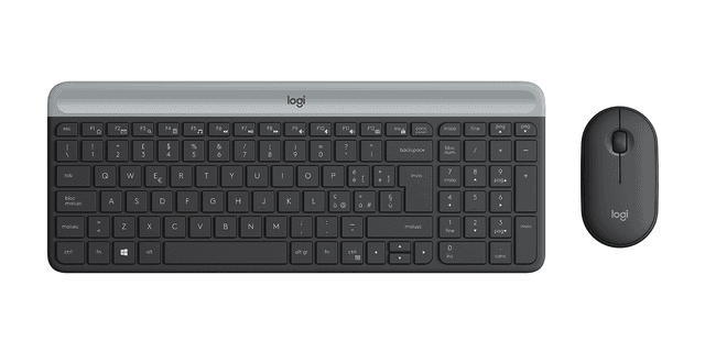 Logitech MK470 Slim Wireless Keyboard and Mouse Combo in Graphite