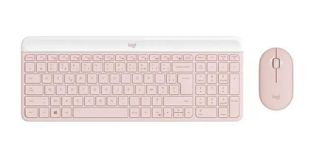 Logitech MK470 Slim Wireless Keyboard and Mouse Combo in Rose