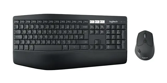 Kit di mouse e tastiera wireless multidispositivo Logitech MK850 in Black, Belga (AZERTY)