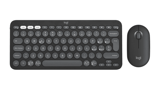 Logitech Pebble 2 Combo - Wireless Keyboard Mouse in Graphite