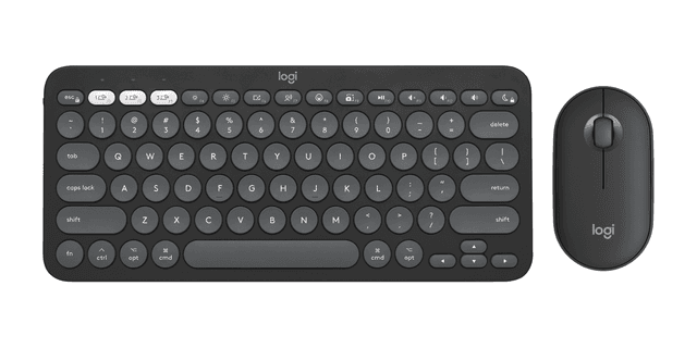 Logitech Ensemble Pebble 2 pour Mac - Clavier et souris sans fil en Tons De Graphite
