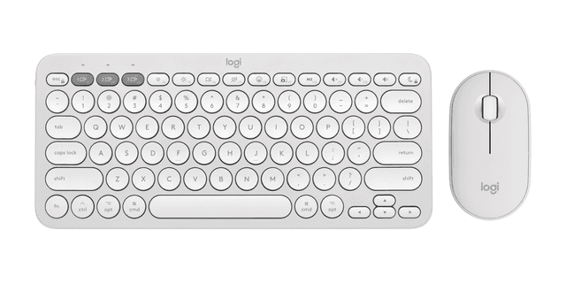 Logitech Ensemble Pebble 2 pour Mac - Clavier et souris sans fil en Tons De Blanc
